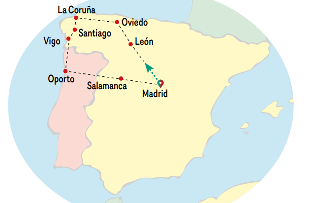 Mapa del viaje